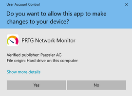 Windows User Account Control Confirmation Request Windows User Account Control Confirmation Request